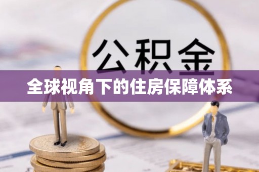 东胜全球视角下的住房保障体系